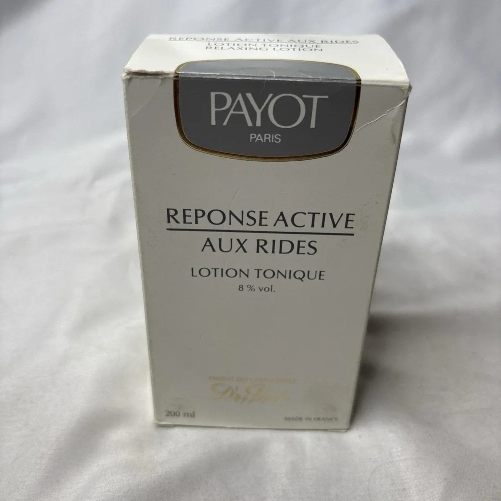 Vtg Payot Paris Reponse Active Aux Rides Toning Lotion 6.7 Oz New In Box